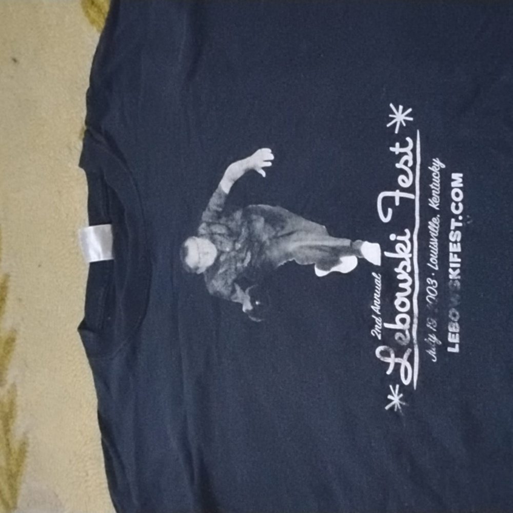Men's Black Vintage Size XL Big Lebowski 2nd Annual Lebowskifest Shirt Kahula